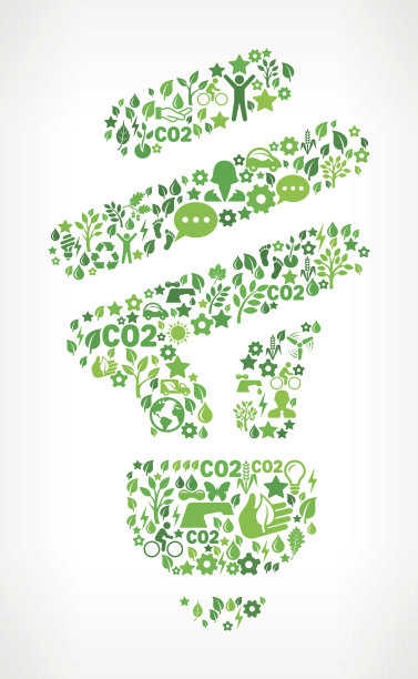 螺旋灯泡自然保护版权免费矢量艺术模式图片下载