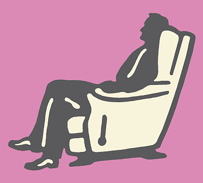 坐在椅子上放松的男人图片下载