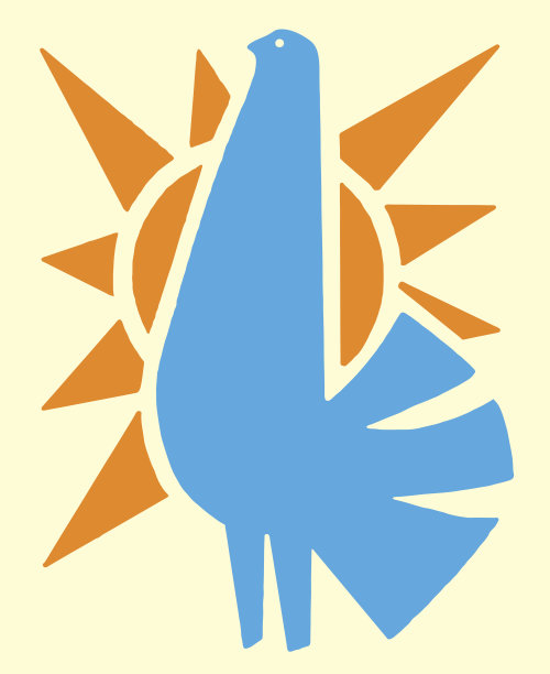 鸟和太阳图片下载