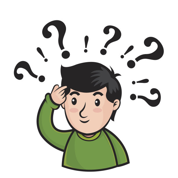 男孩和问号图片下载