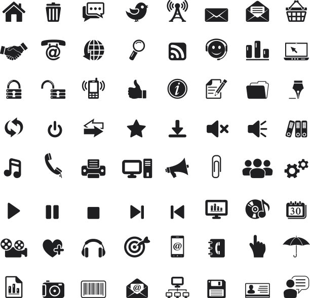 互联网和网页图标图片下载