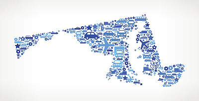 马里兰州交通运输免版税的矢量艺术图案图片下载