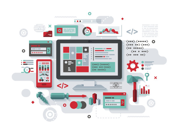 编程平面设计概念图片下载