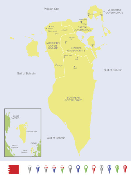 巴林的地图图片下载
