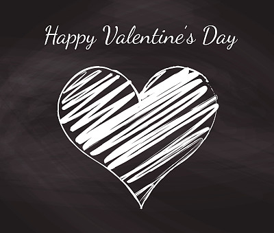 粉笔心在黑板上图片下载