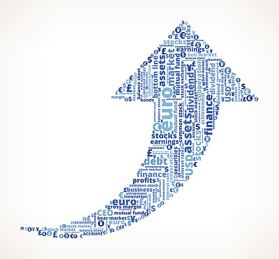 商业和金融箭头字云图片下载