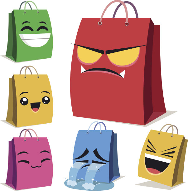 购物袋卡通套装B图片下载