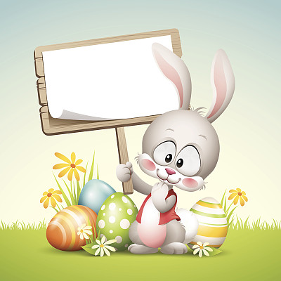 复活节兔子-标志图片下载