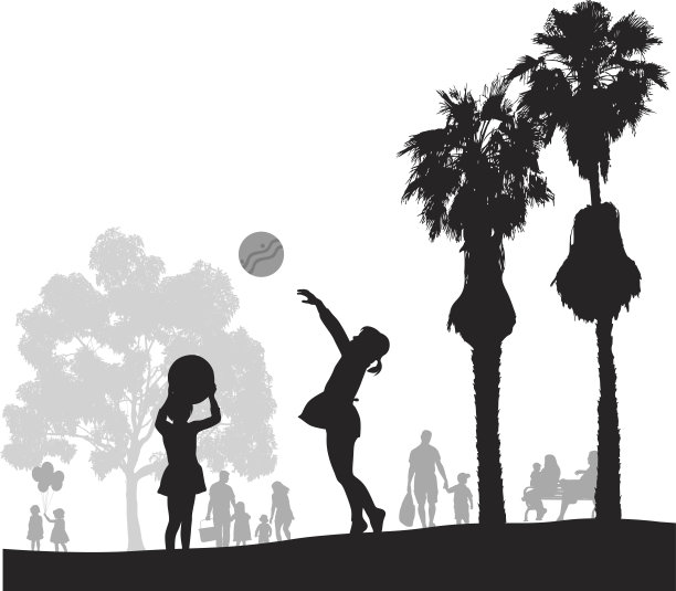 海滩公园图片下载