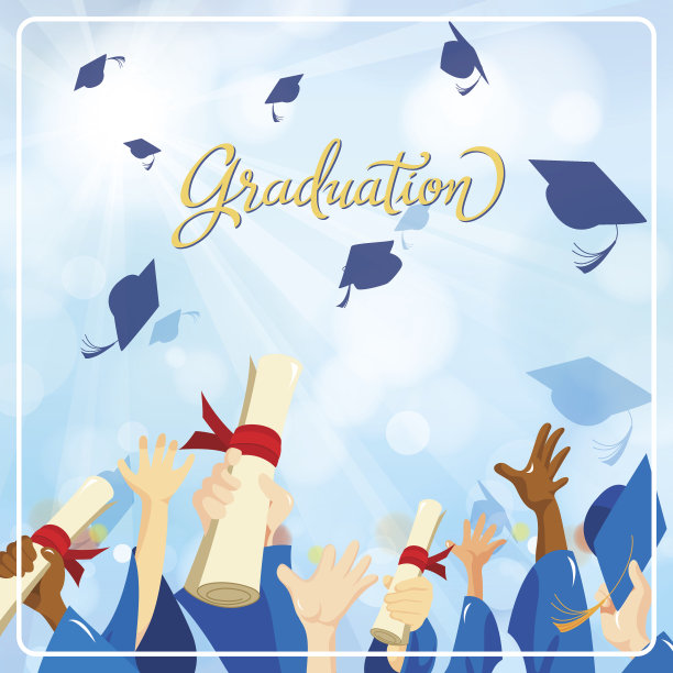 毕业生将学位帽图片下载