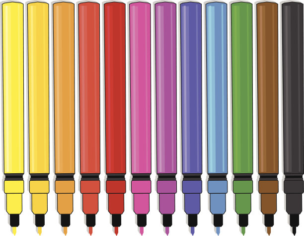 彩色蜡笔图片下载