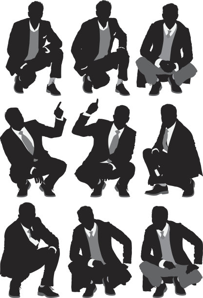 商人蹲图片下载