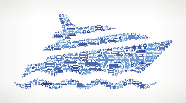 交通游艇免版税矢量艺术模式图片下载