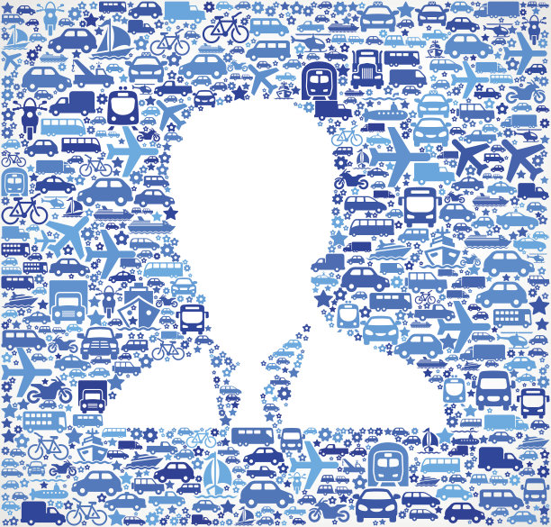 商人对运输免版税的矢量艺术模式图片下载