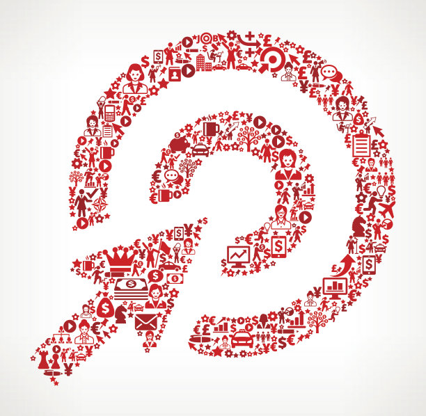 目标金融和女商人版税免费矢量艺术背景图片下载