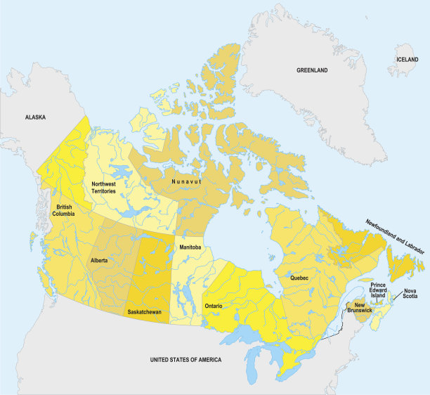 加拿大的地图图片下载