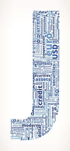 字母J在商业和金融词汇云图片下载