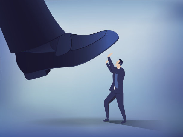 大脚踩在商人身上图片下载