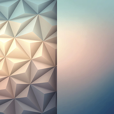 摘要多边形背景设计-低多边形，几何向量图片下载