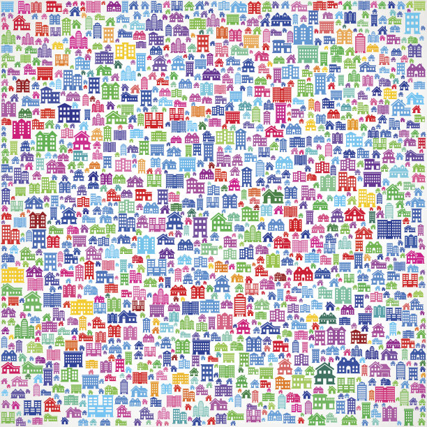 房子和房地产版税免费矢量艺术背景图片下载