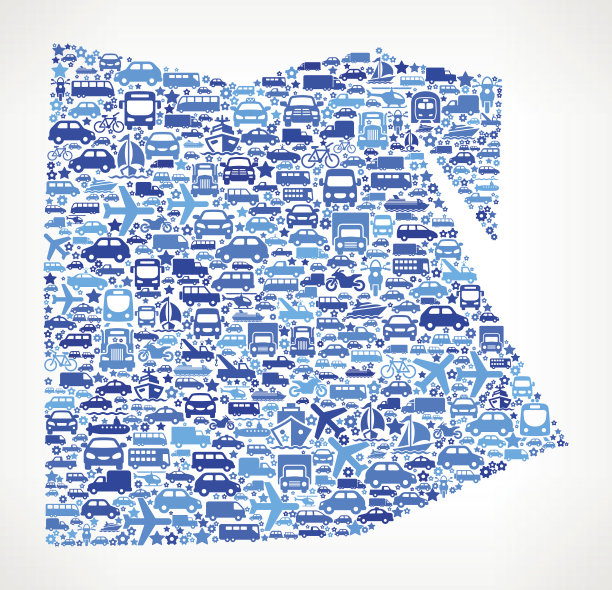 埃及关于交通免版税的矢量艺术图案图片下载