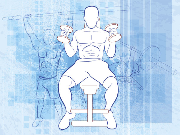 运动-健康健身背景与Grunge图片下载