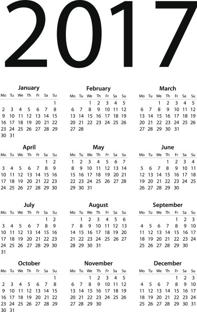 2017年日历-插图图片下载