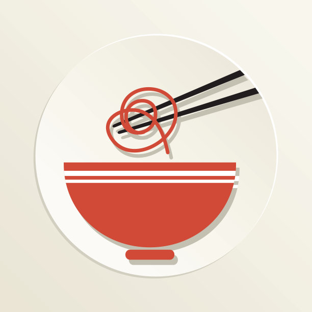 寿司餐厅图标拉面碗用筷子图片下载