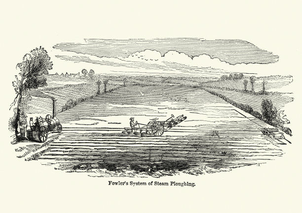 农业的历史-蒸汽耕的福勒系统图片下载