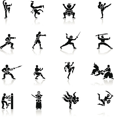 黑色武术偶像图片下载