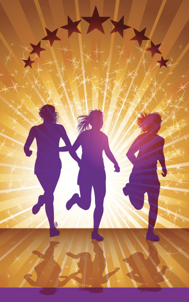 女性越野跑步者，跑步者背景图片下载