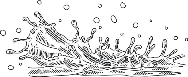水飞溅画图片下载