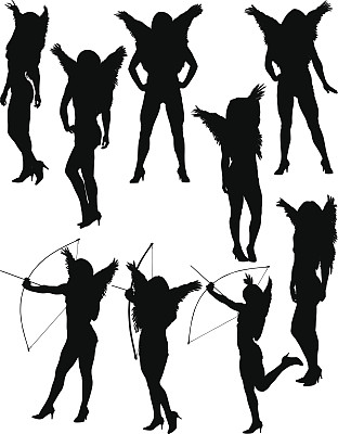 各种行动中的天使图片下载