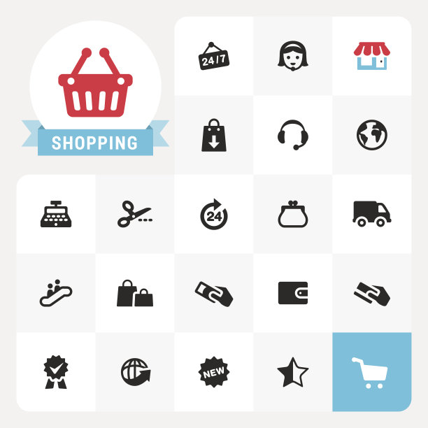 购物图标和标签图片下载