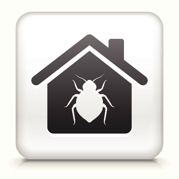 家里有臭虫的方形按钮图片下载