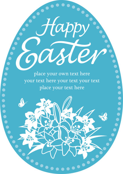 复活节花蛋设计元素图片下载