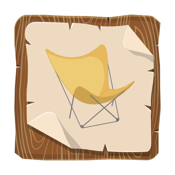 沙滩椅彩色图标图片下载