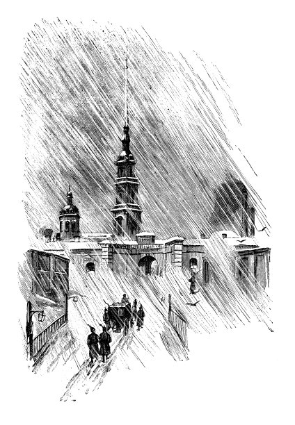 圣彼得堡教堂圣保罗城堡的古董插图图片下载