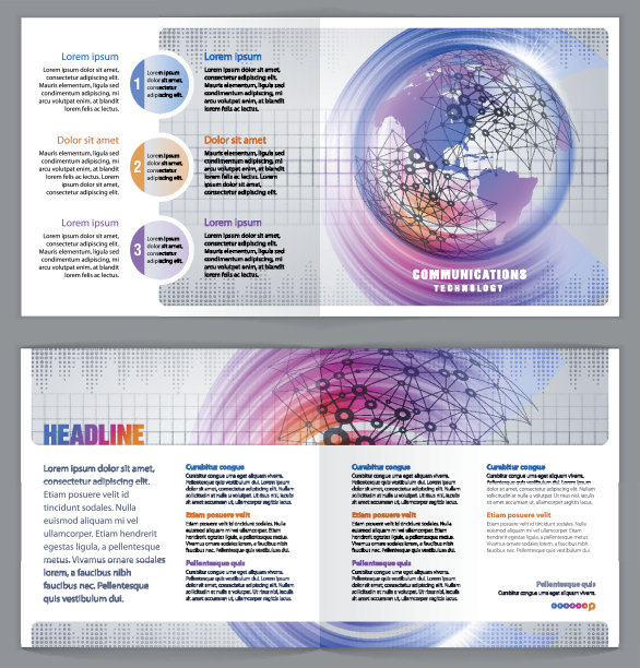 平面设计模板“通讯技术”图片下载