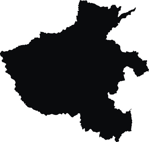 河南黑色地图上的背景矢量为白色图片下载