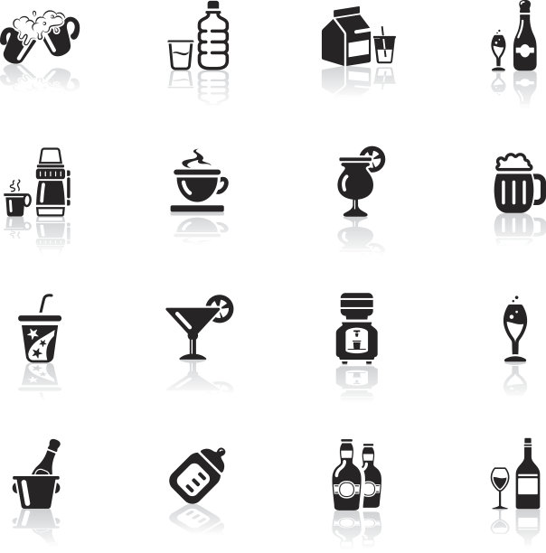 深黑系列|饮料图标图片下载