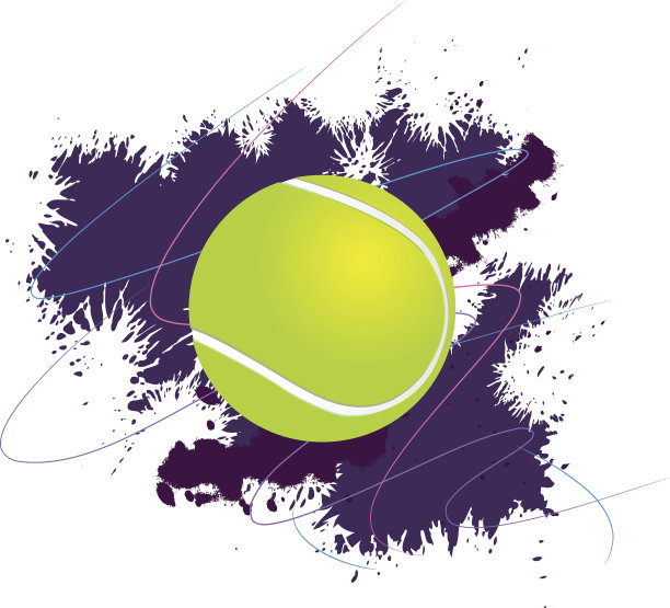 网球与Grunge背景图片下载