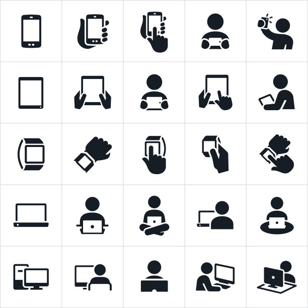 移动设备和计算机图标图片下载