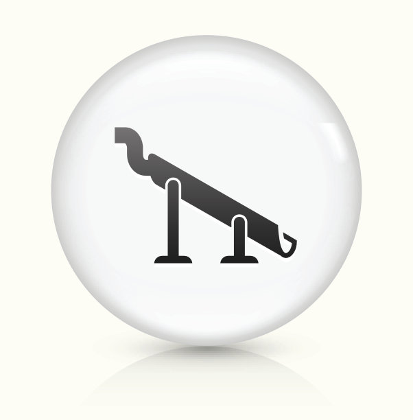 水泥图标上白色圆形矢量按钮图片下载