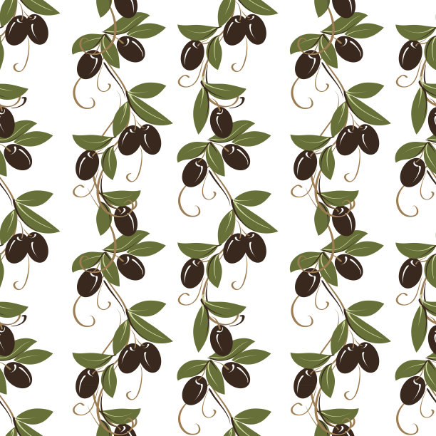 橄榄无缝模式图片下载