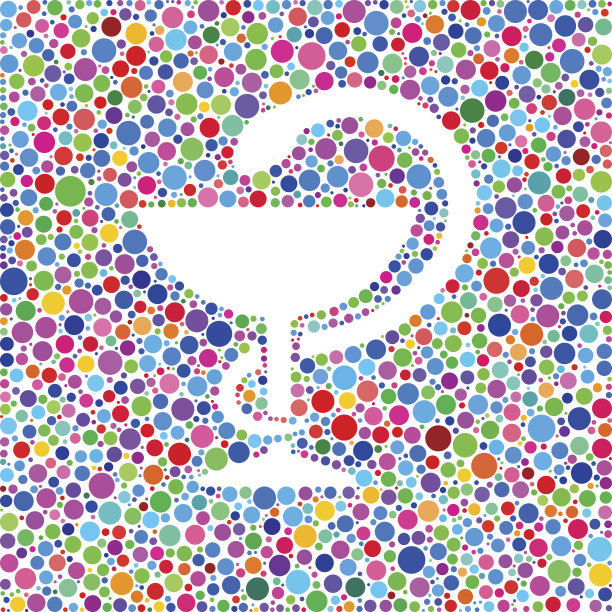 在彩色圆圈背景图案上的医疗杯和蛇图标图片下载