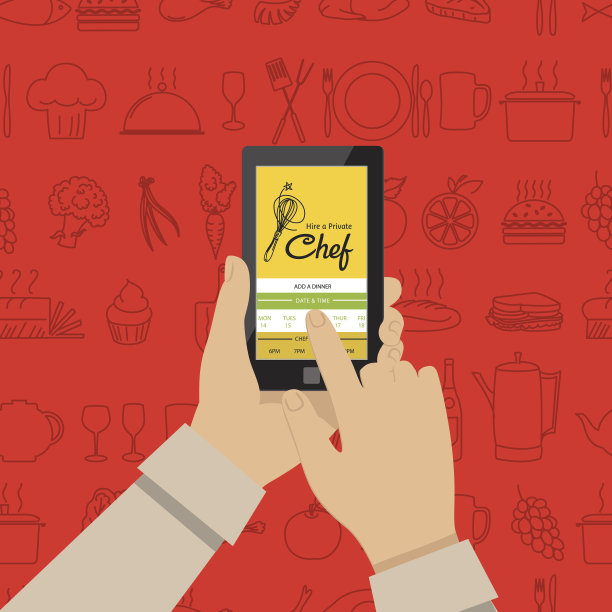雇佣私人厨师移动应用程序图片下载