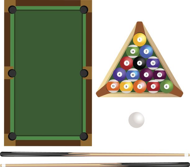 用棍子打台球图片下载