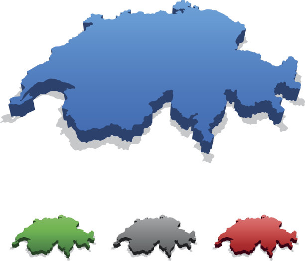 瑞士地图图片下载