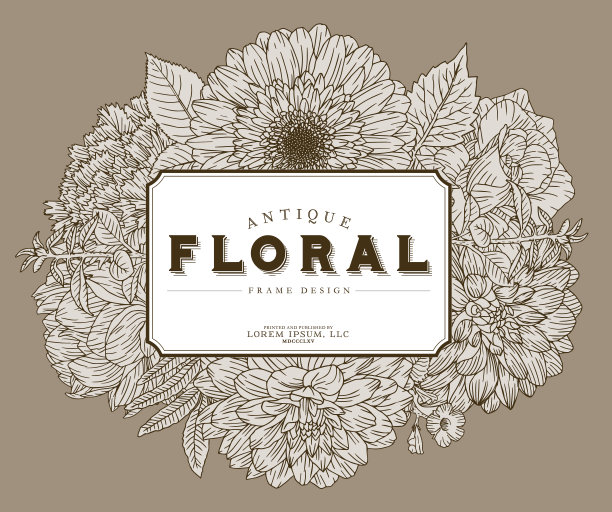 仿古花架设计模板图片下载